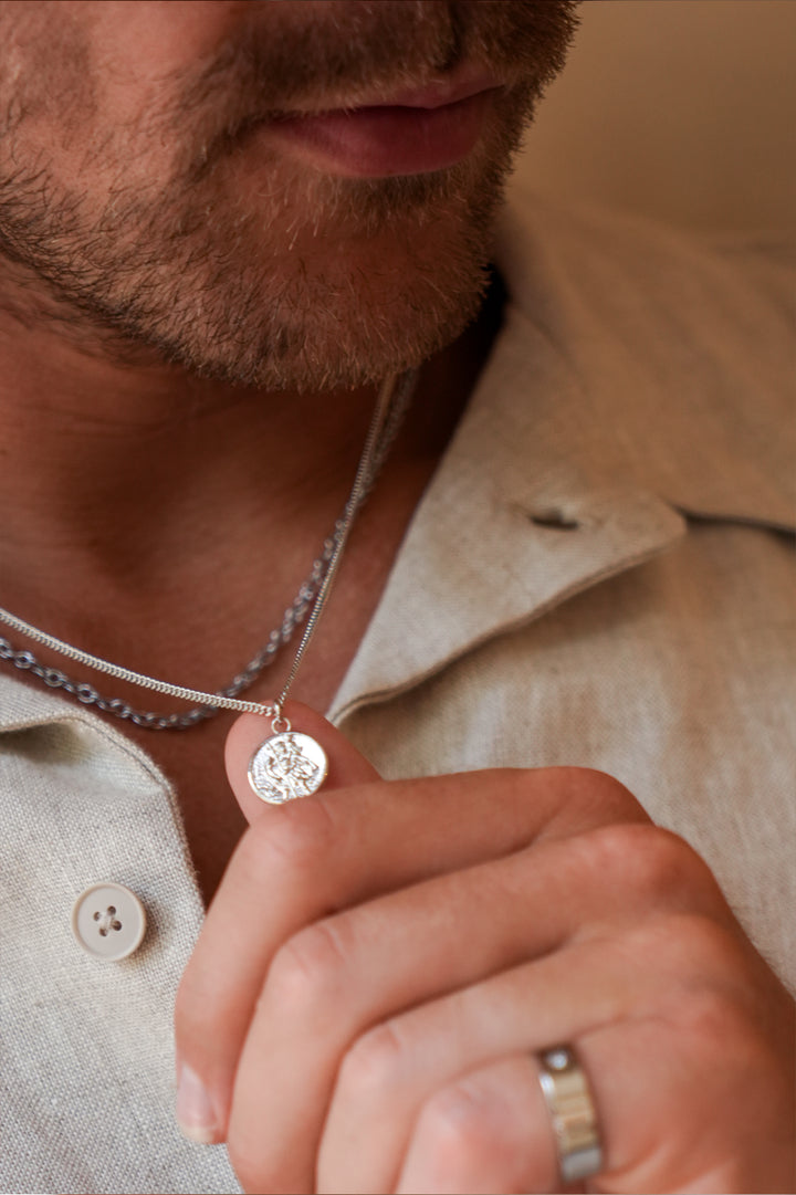 Men's St. Christopher Pendant Necklace