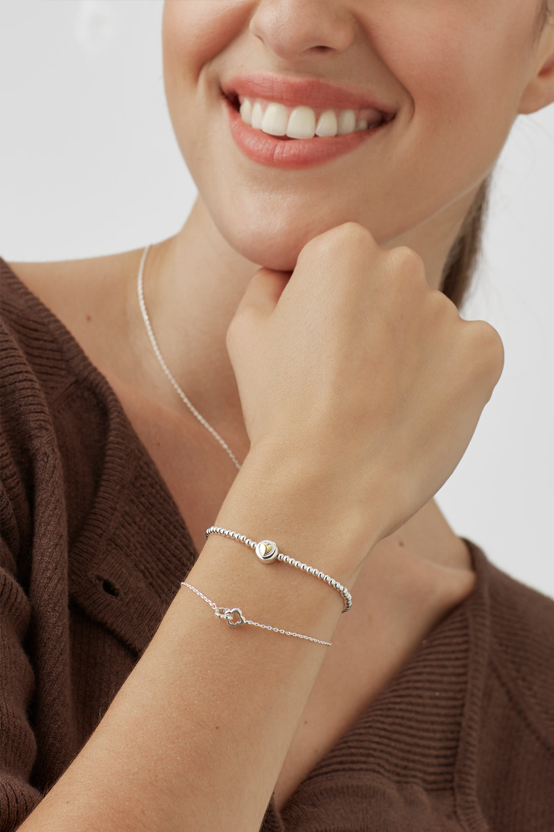 Double-Linked Flower Bracelet