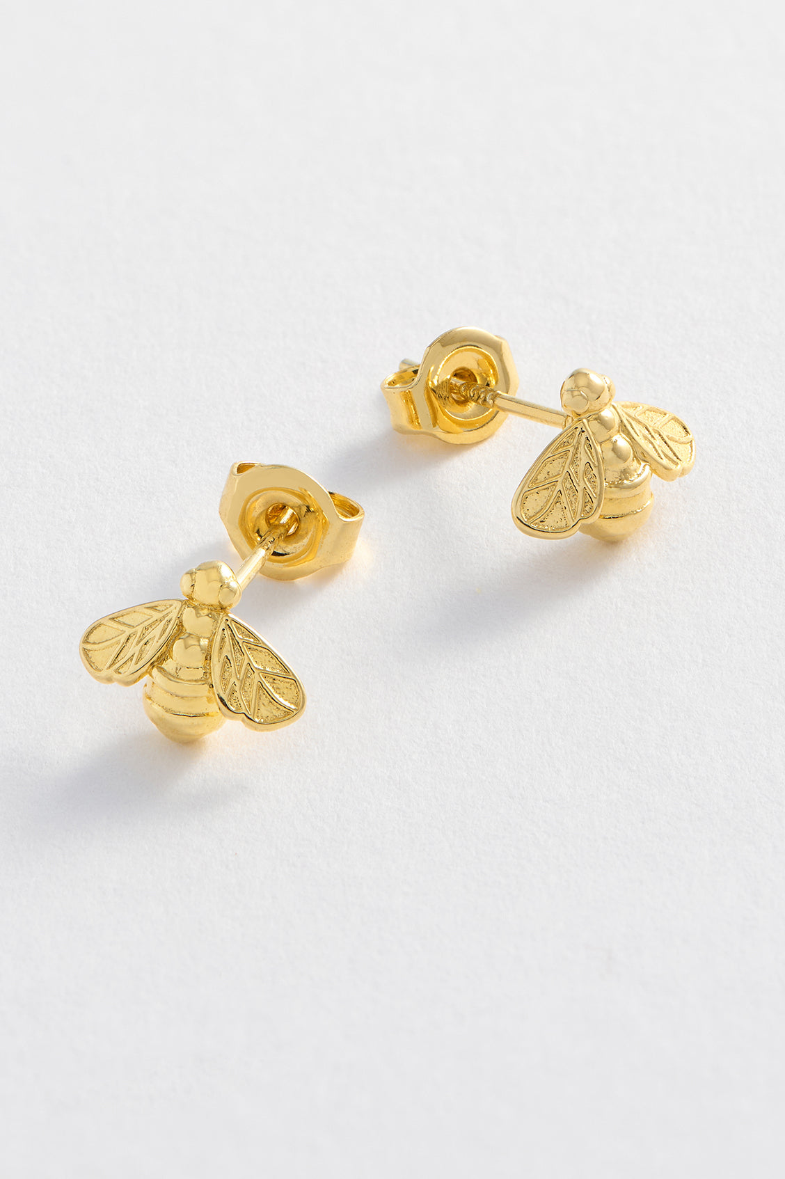 Estella Bartlett Gold Plated Intricate Bee Stud Earrings