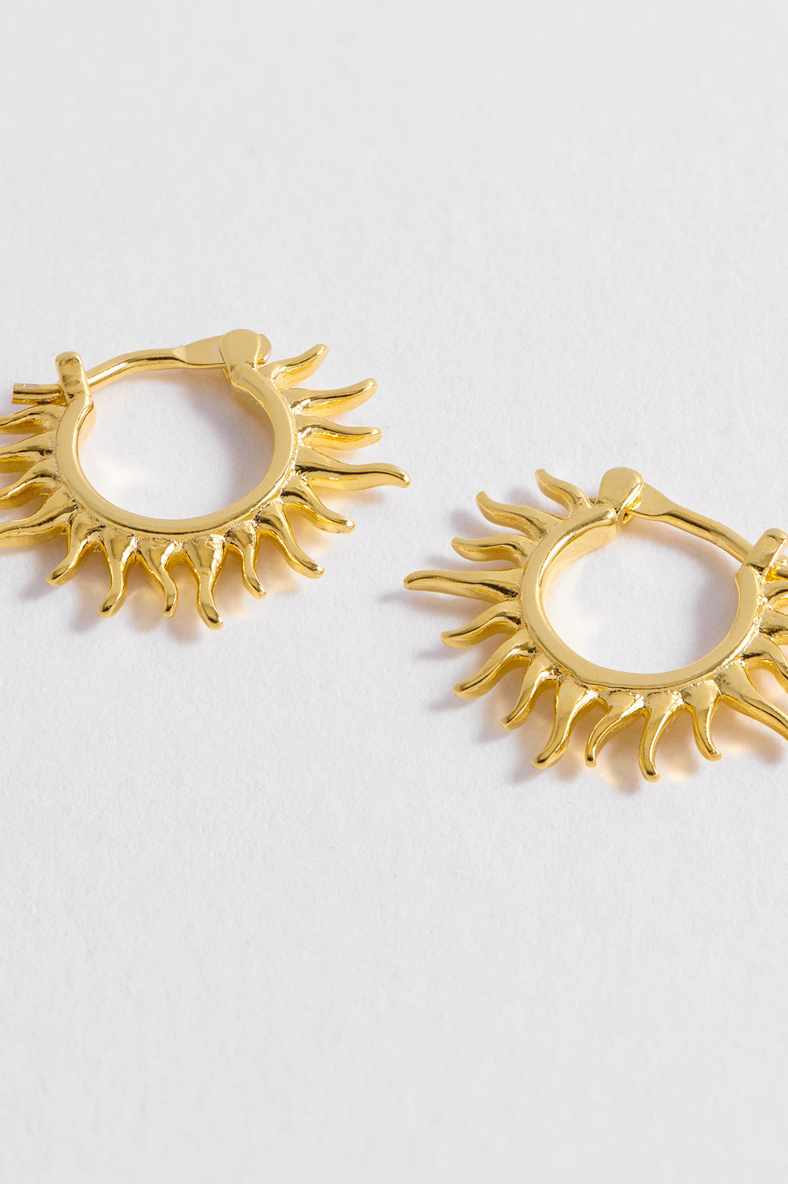 Estella Bartlett Gold Plated Sun Huggie Hoops