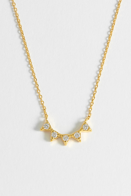 CZ Bunting Necklace