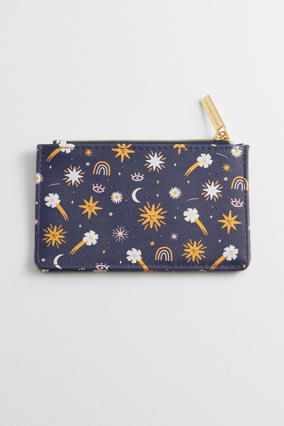 EB x Charly Clements Navy Icons Print Rectangle Card Purse