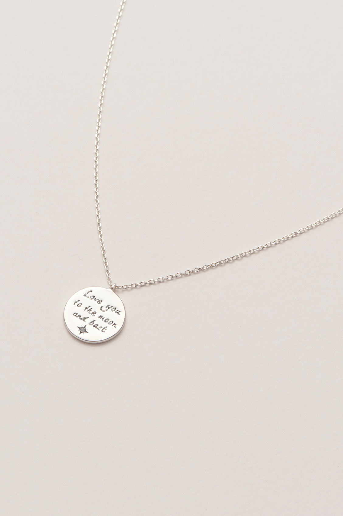 Love You To Moon Back Necklace