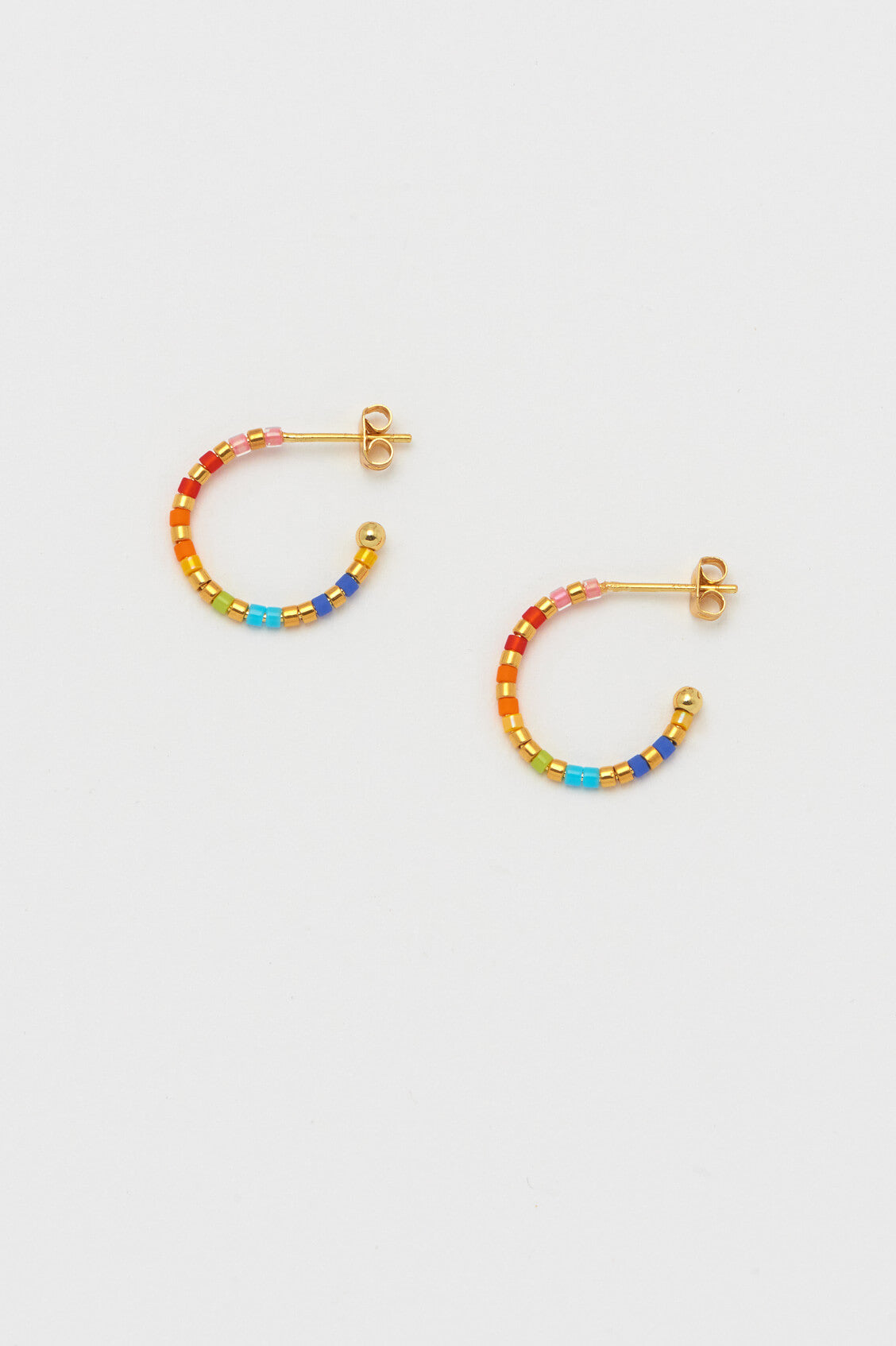 Beaded Hoop Earrings