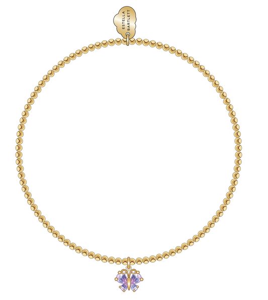 CZ Butterfly Charm Bracelet