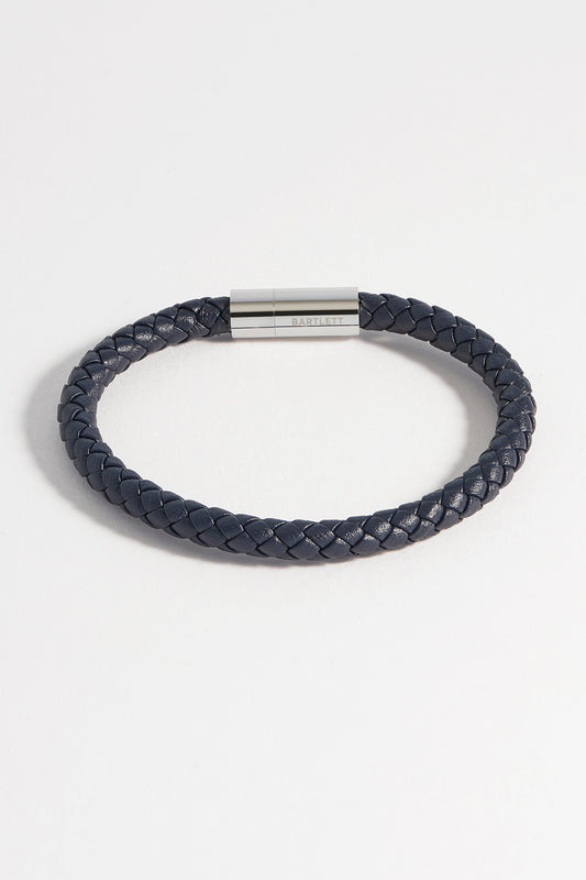 Men's Leather Single Plaited Wrap Bracelet