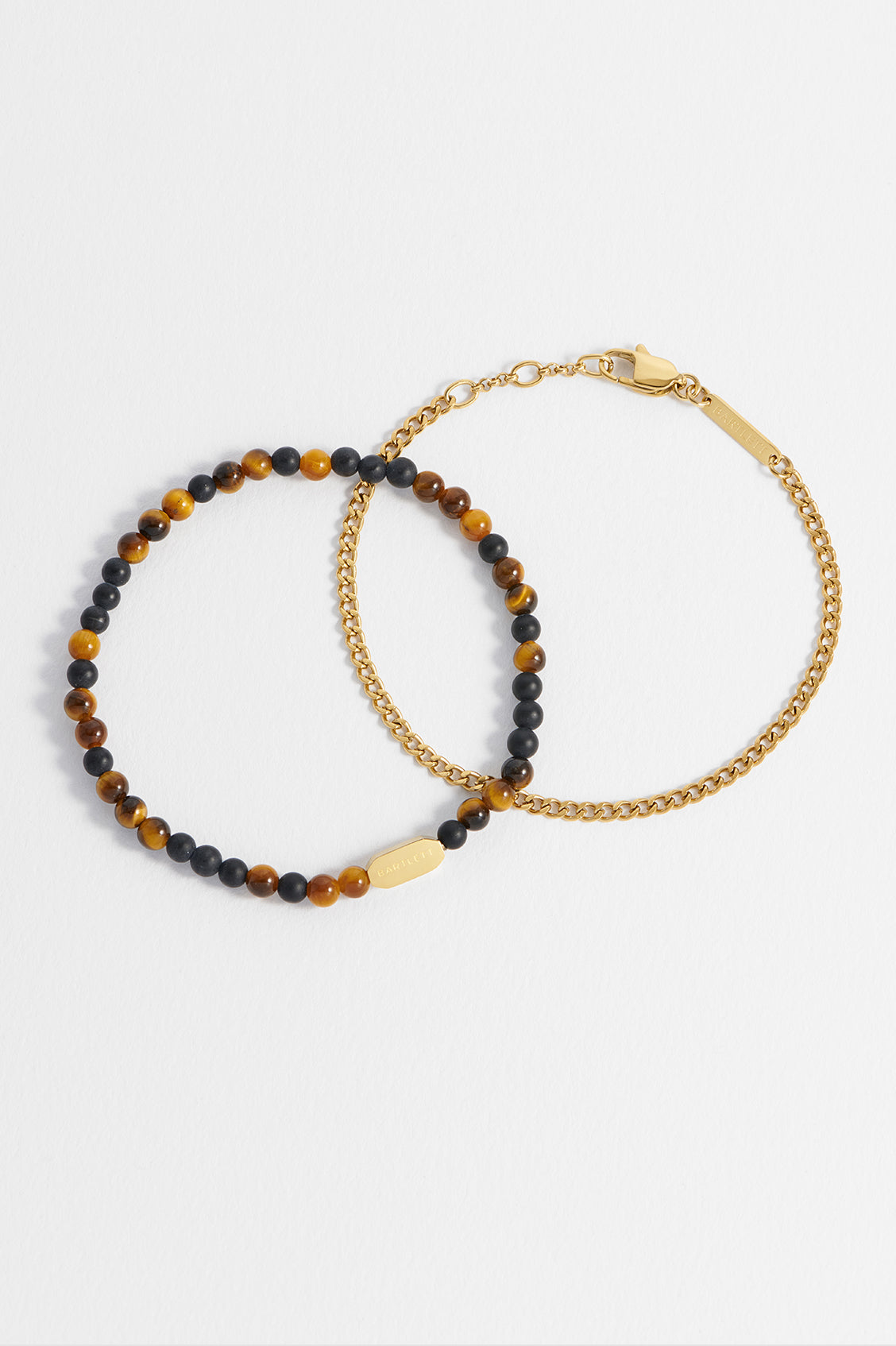 Onyx Tigers Eye Bracelet Set