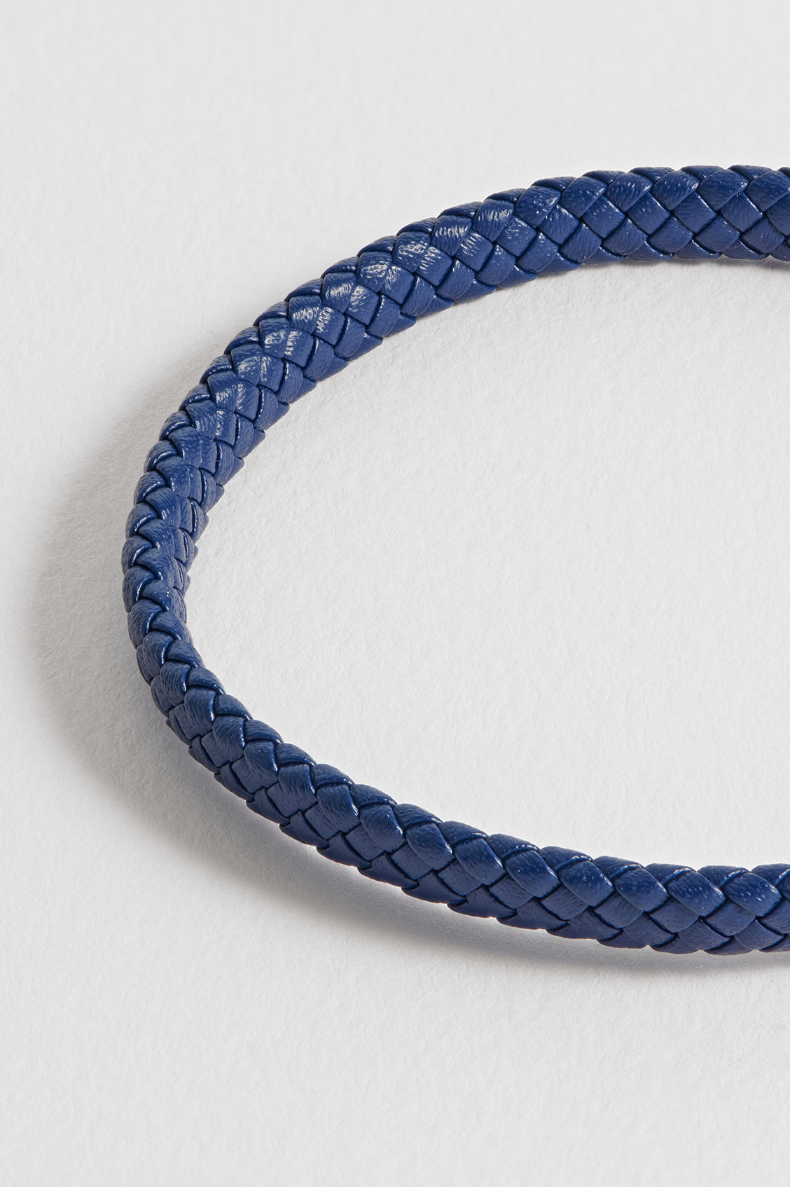 Men's Navy Wrap Bracelet With Enamel Detail