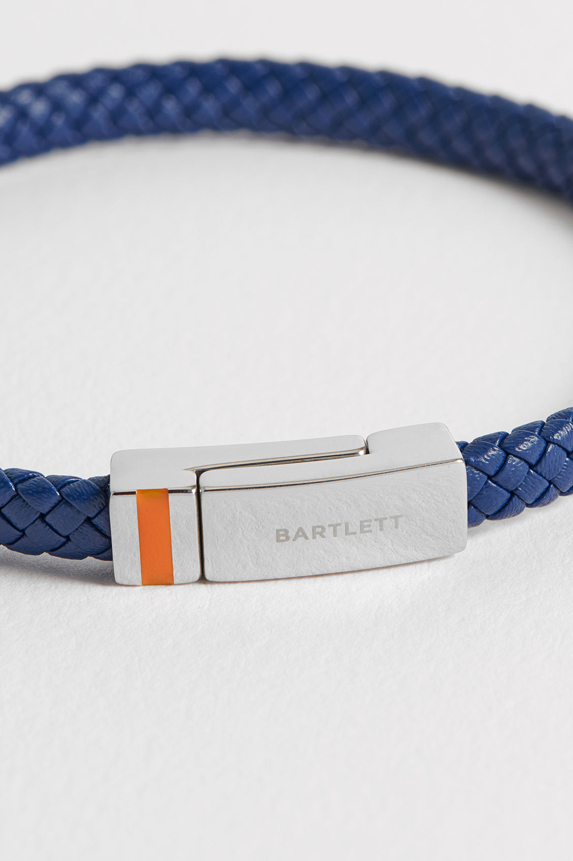 Men's Navy Wrap Bracelet With Enamel Detail