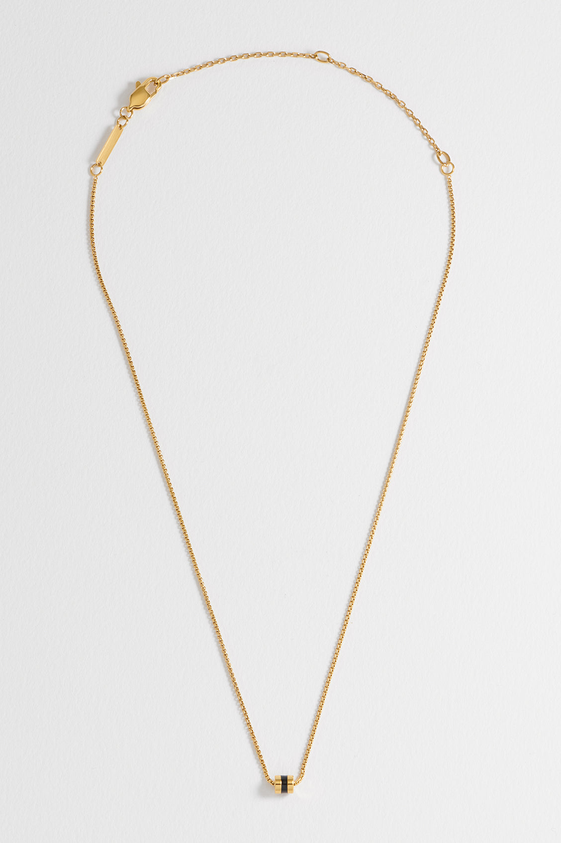 Men's Enamel Bead Necklace