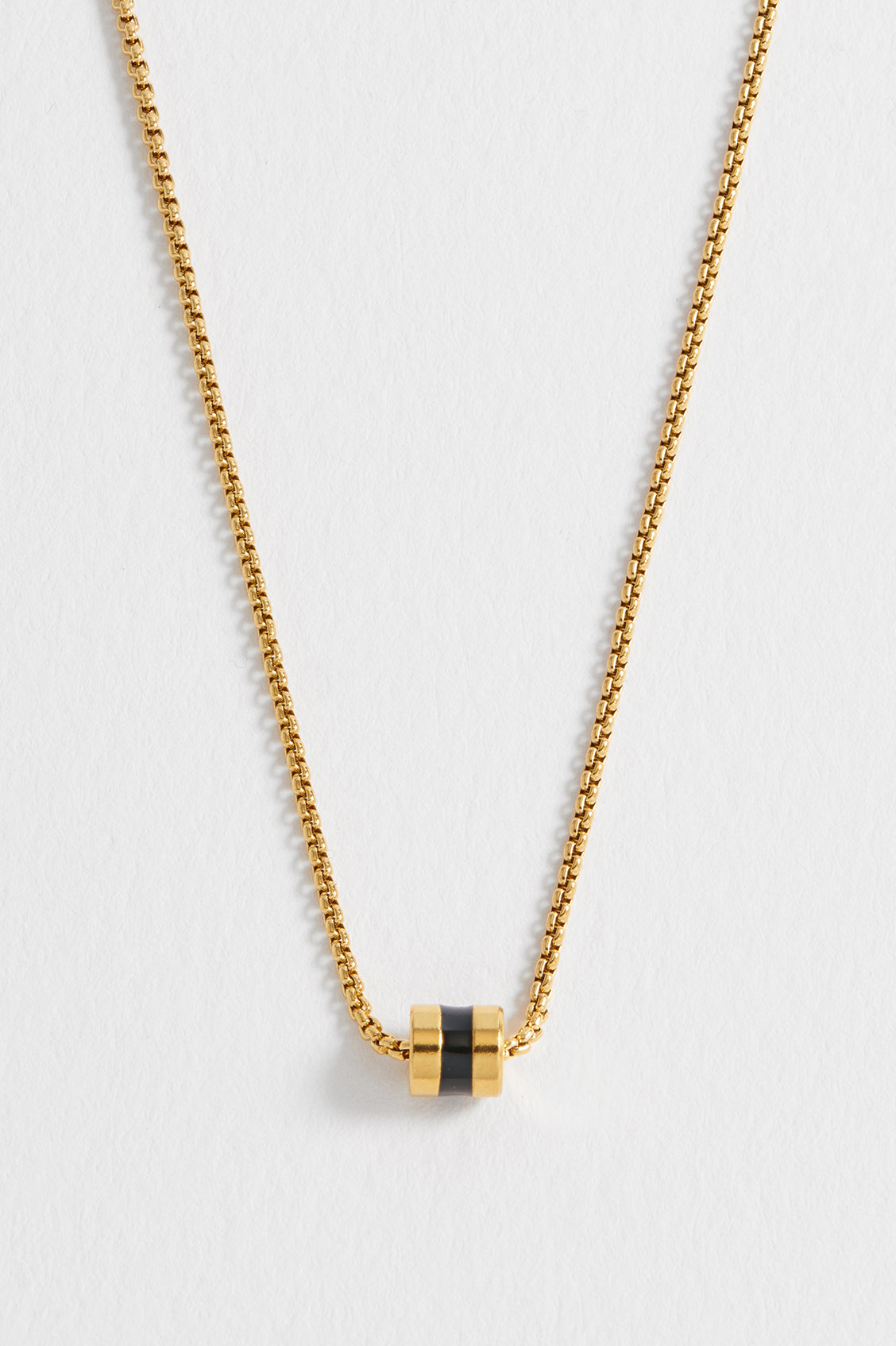 Men's Enamel Bead Necklace