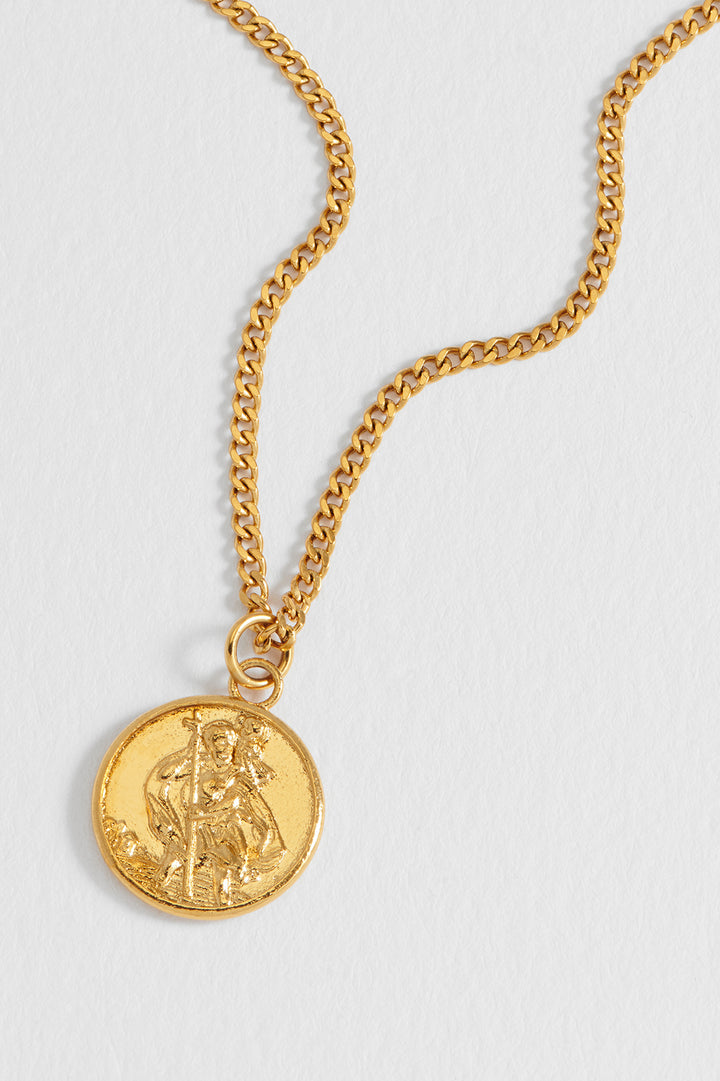 Men's St. Christopher Pendant Necklace