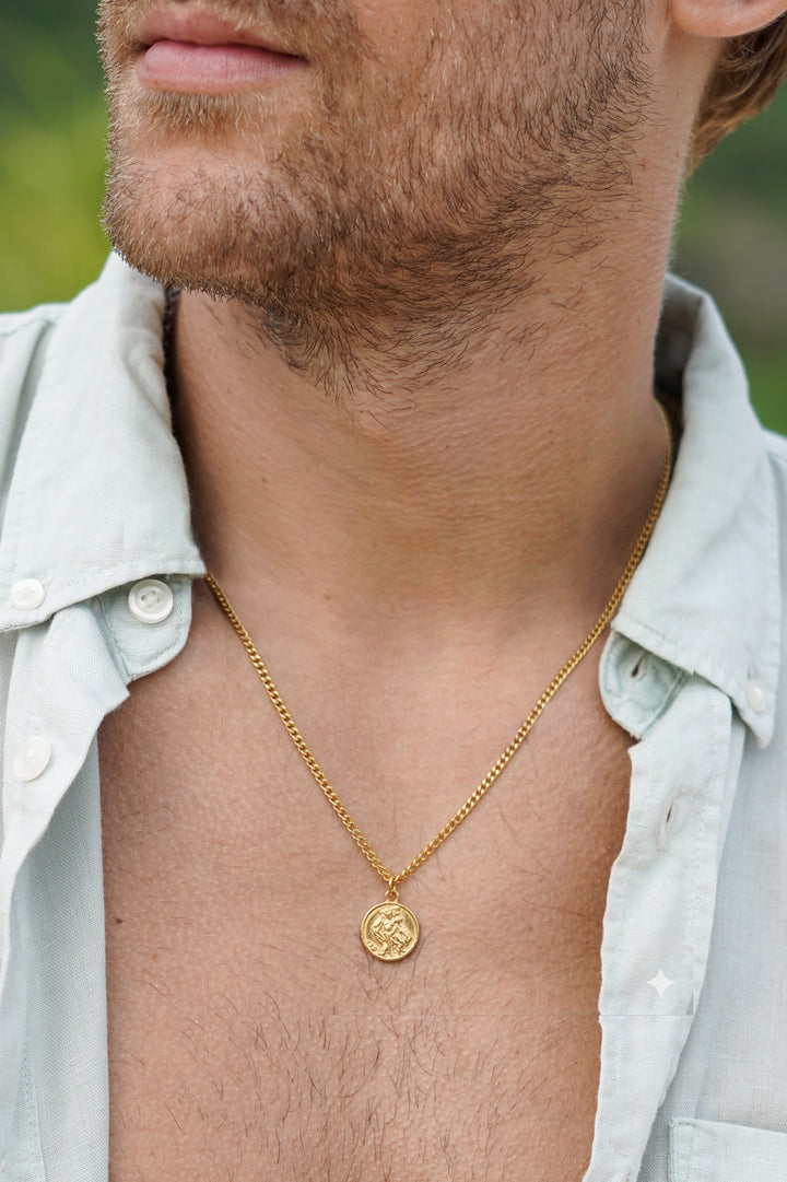 Men's St. Christopher Pendant Necklace