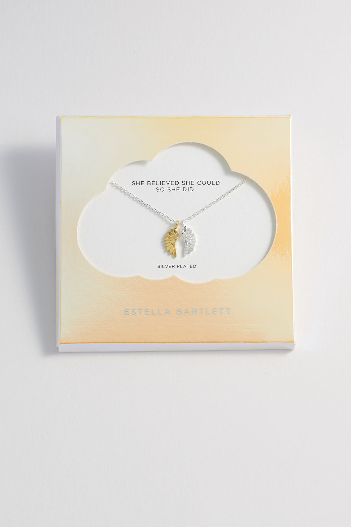 Silver and Gold Plated Wings Necklace  Estella Bartlett – Estella Bartlett