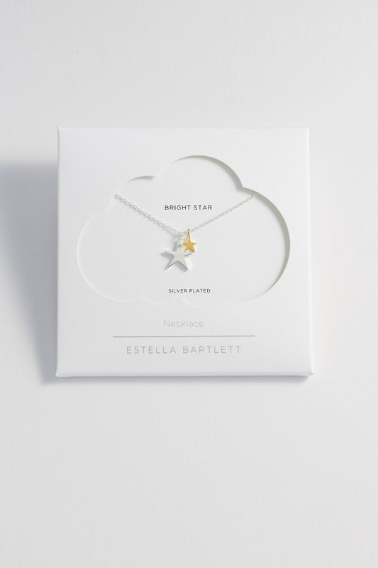 Double Hand Drawn Star Necklace