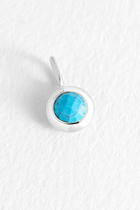 estella bartlett December Birthstone Charm Silver Plated | Howlite