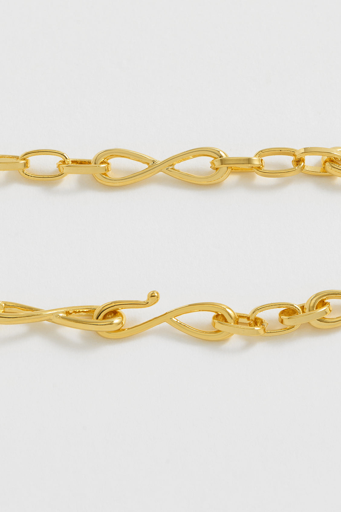 Estella Bartlett  Gold Plated Full Infinity Chain Bracelet