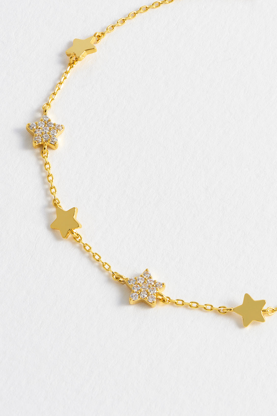 Pave Star Charm Bracelet