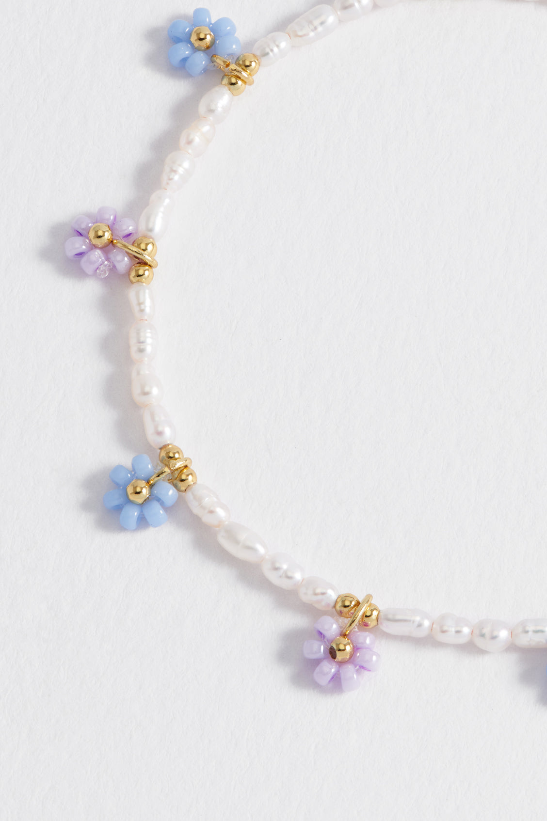 Louise Freshwater Pearl and Miyuki Flower Bracelet