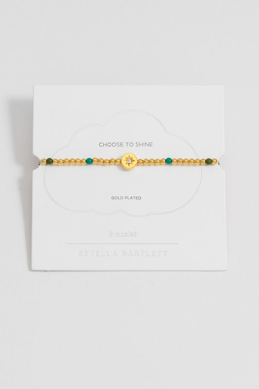 North Star Enamel Bead Bracelet