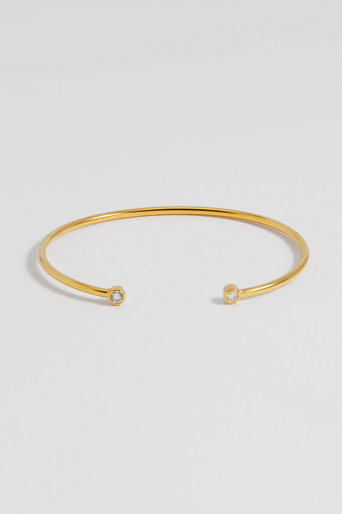 CZ Open Cuff Bangle