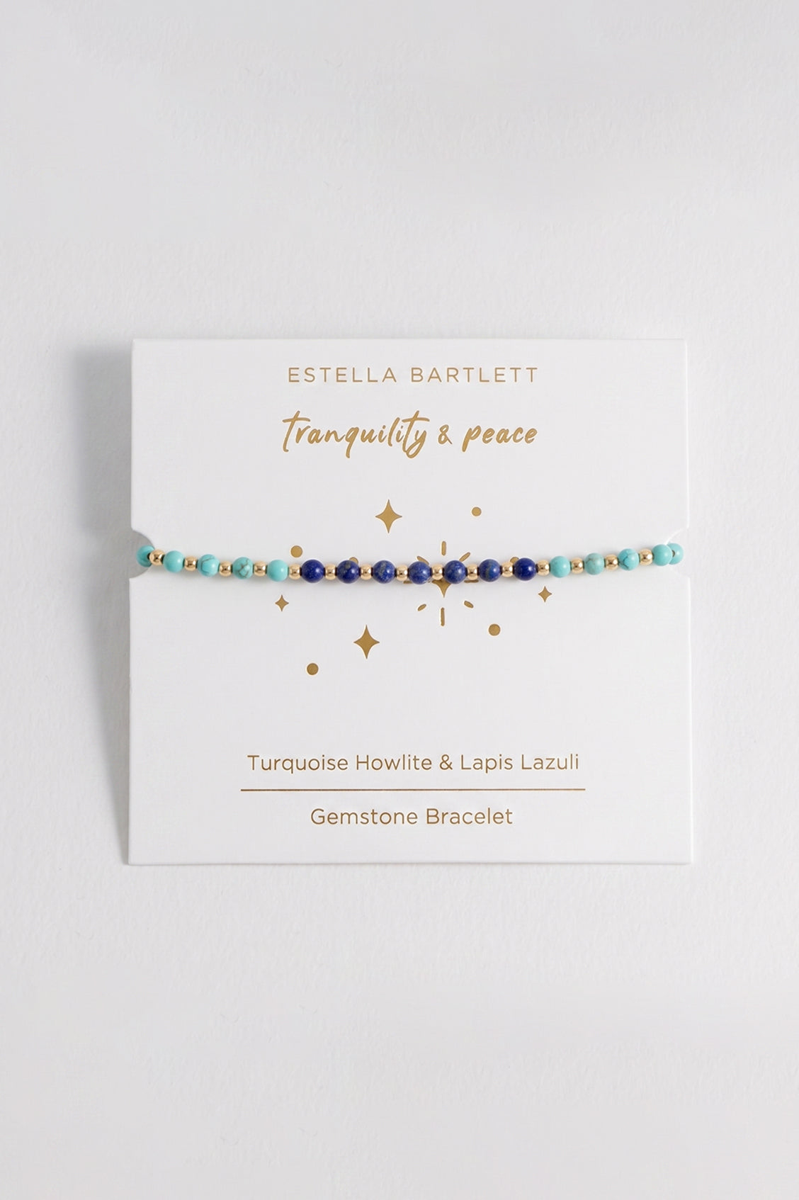Wellness Turquoise Howlite & Lapis Lazuli Stretch Sienna Bracelet
