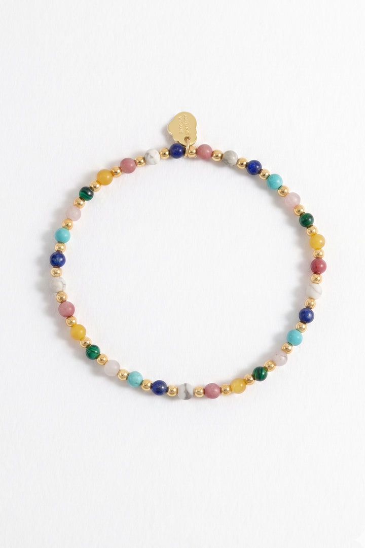 Wellness Mixed Gemstone Stretch Sienna Bracelet