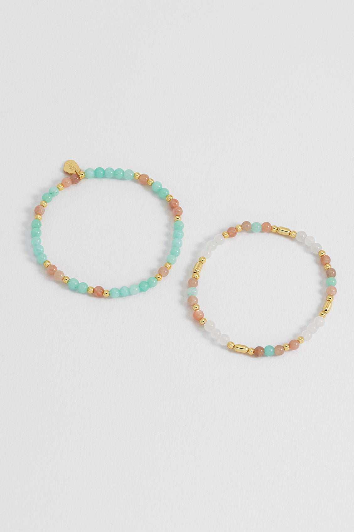 Pastel Gemstone Bracelet Set