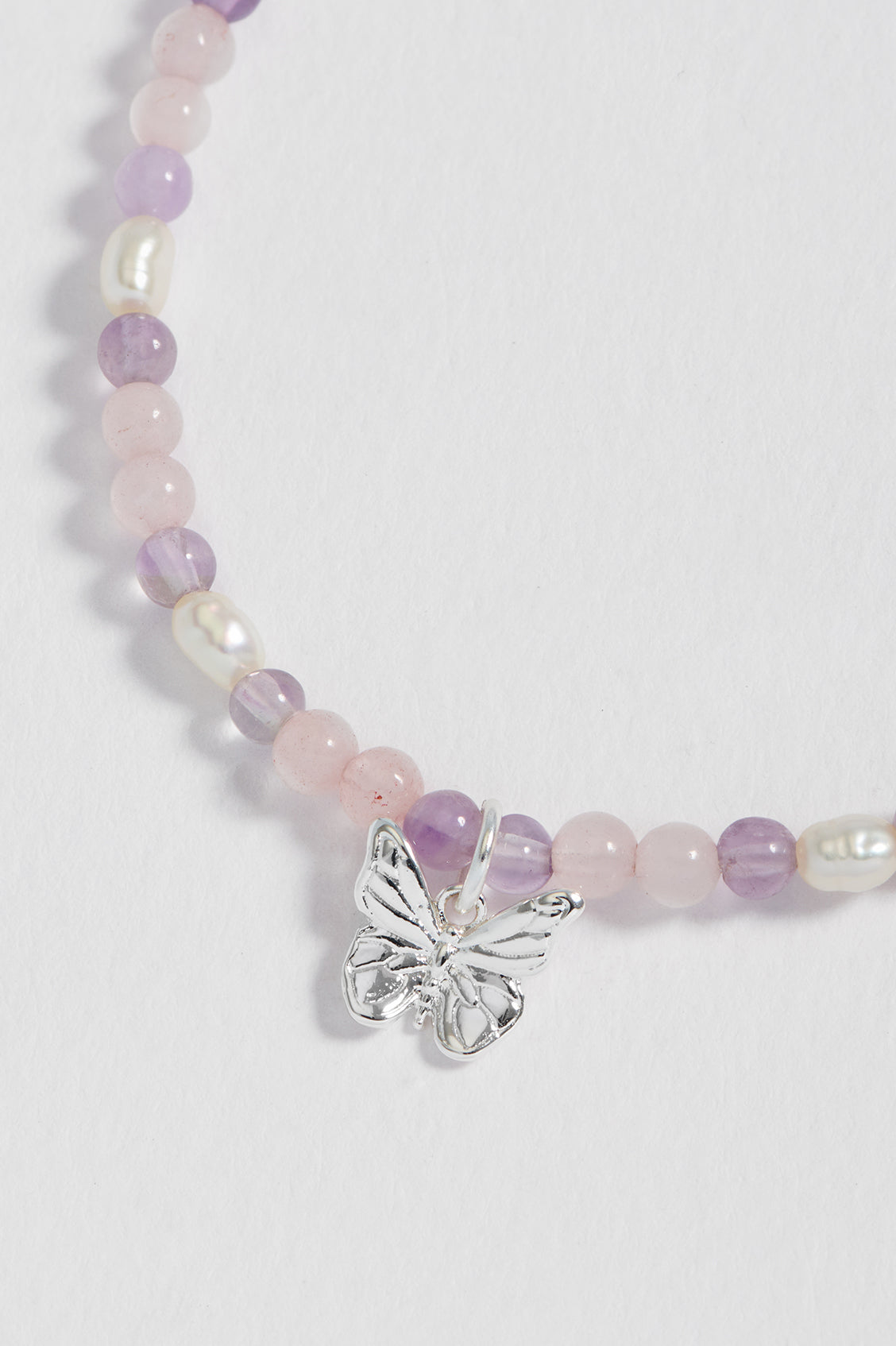 Gemstone and Pearl Butterfly Sienna Bracelet