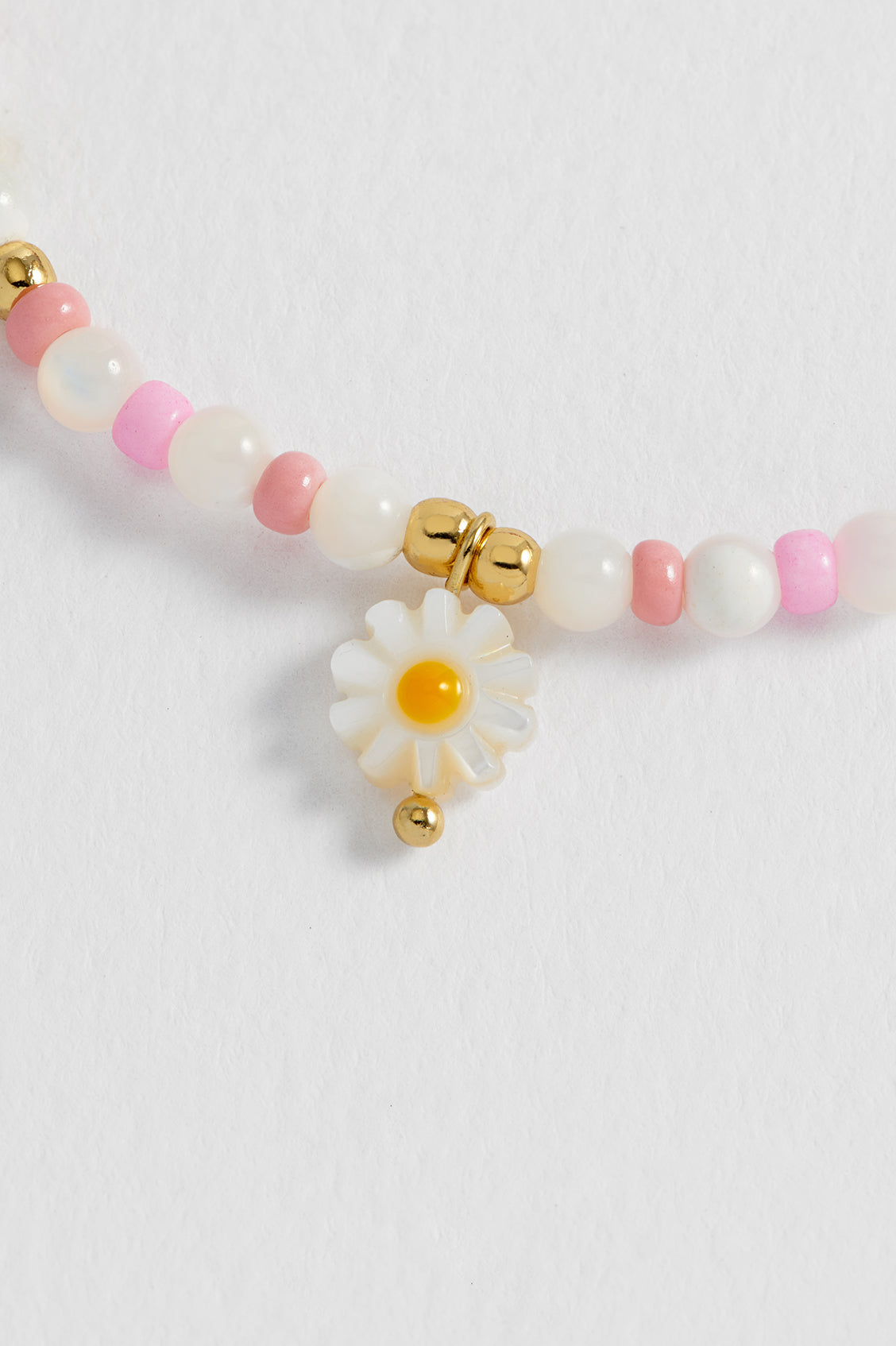 Multi Gemstone Shell Flower Bracelet