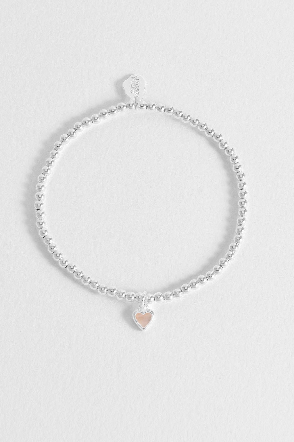 Pink Pearl Heart Bracelet