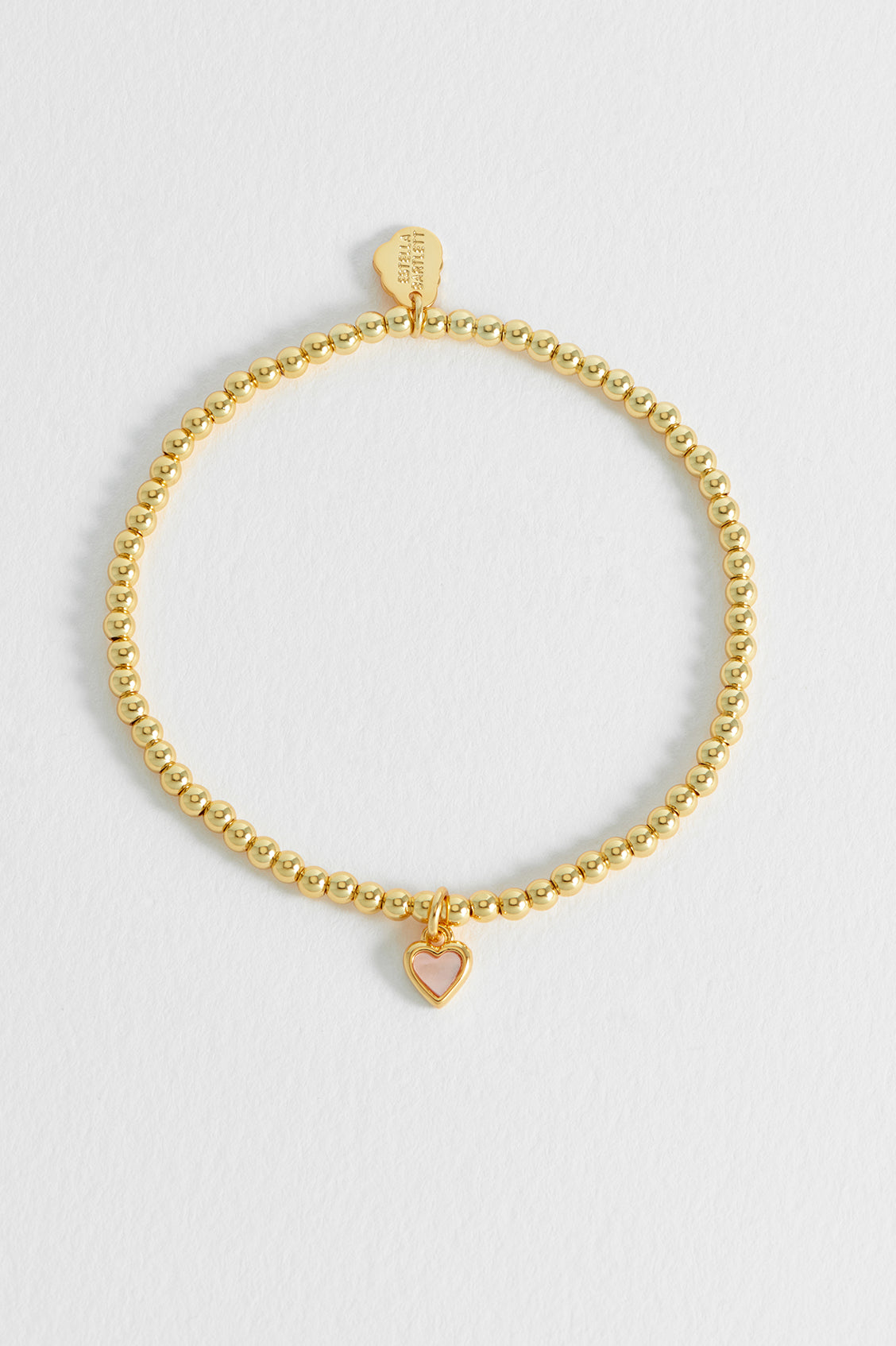 Pink Pearl Heart Bracelet