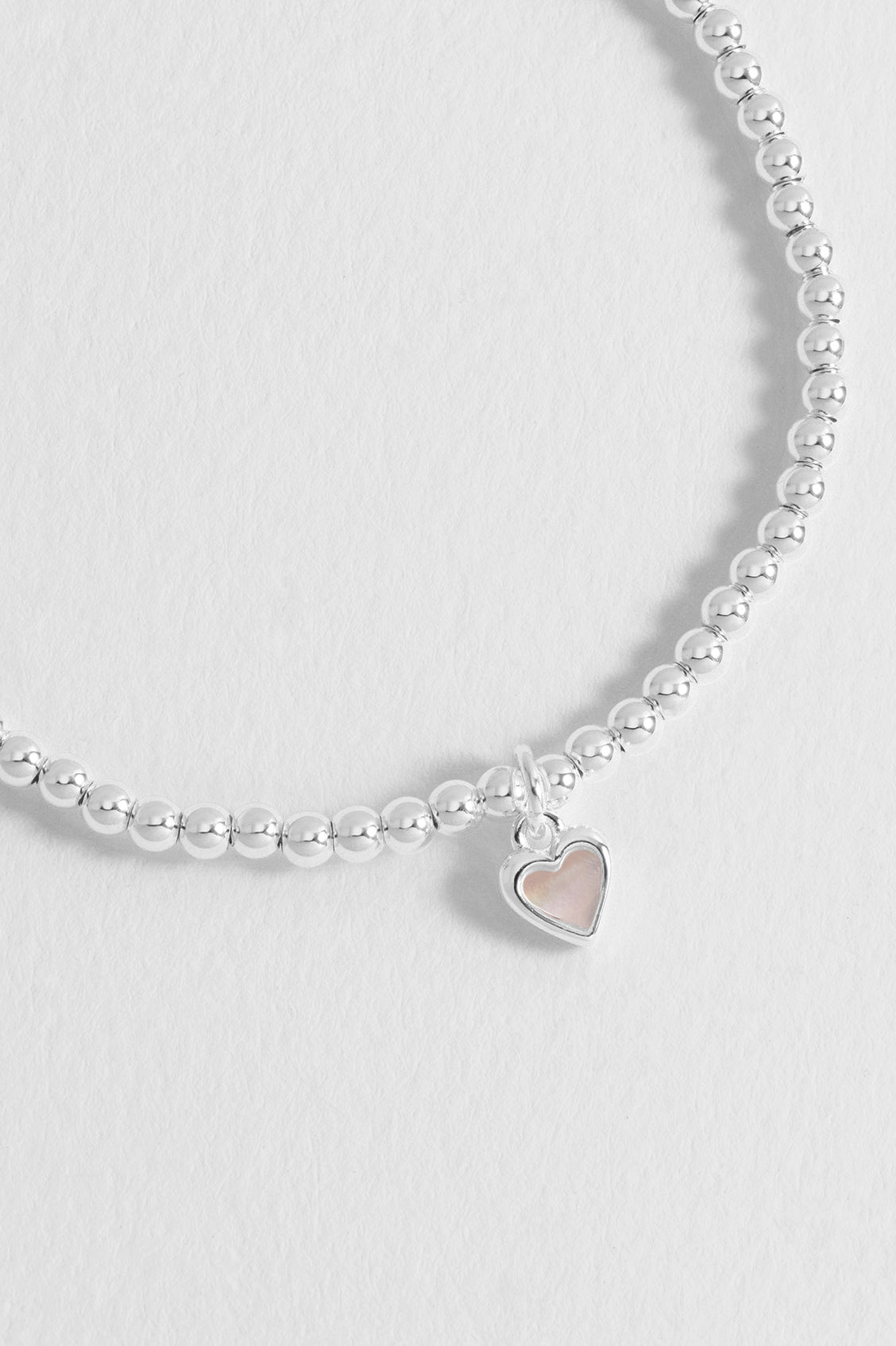Pink Pearl Heart Bracelet