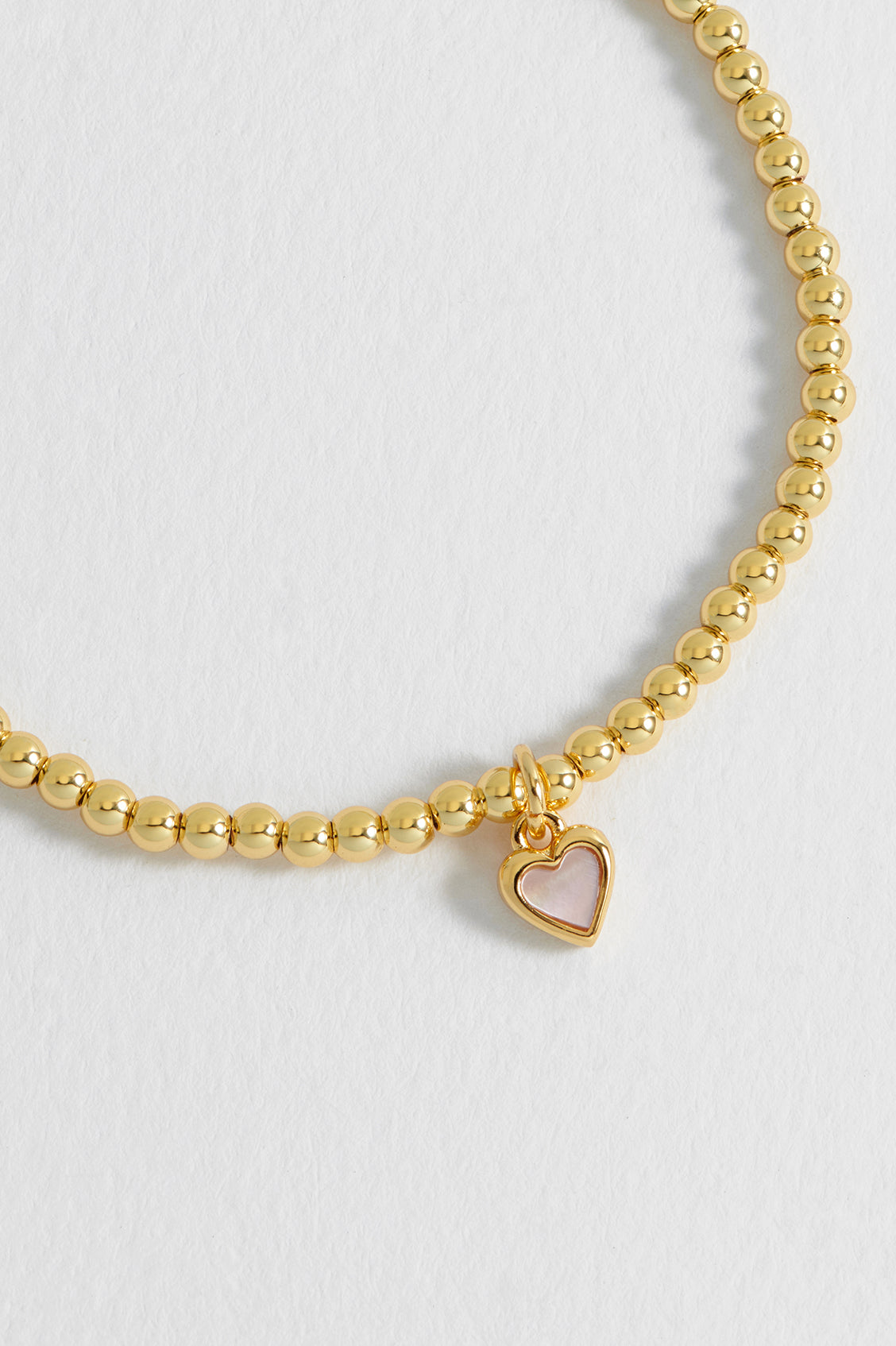Pink Pearl Heart Bracelet