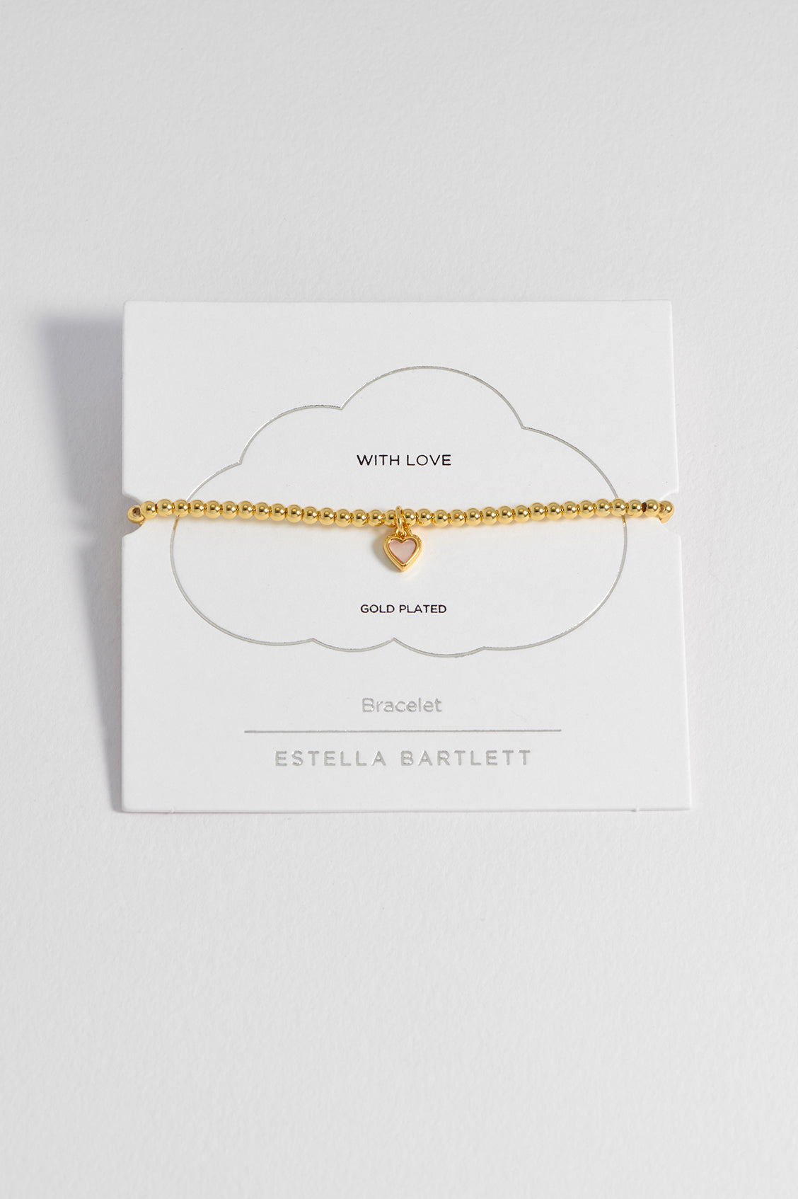 Pink Pearl Heart Bracelet