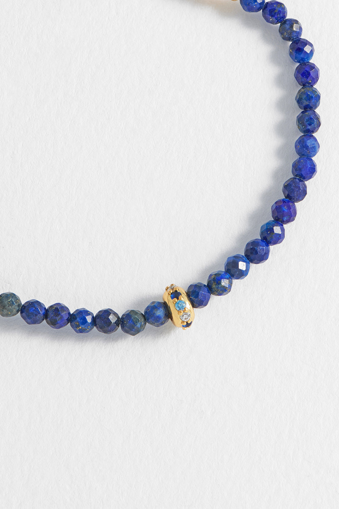 Lapis Lazuli CZ Disc Amelia Bracelet