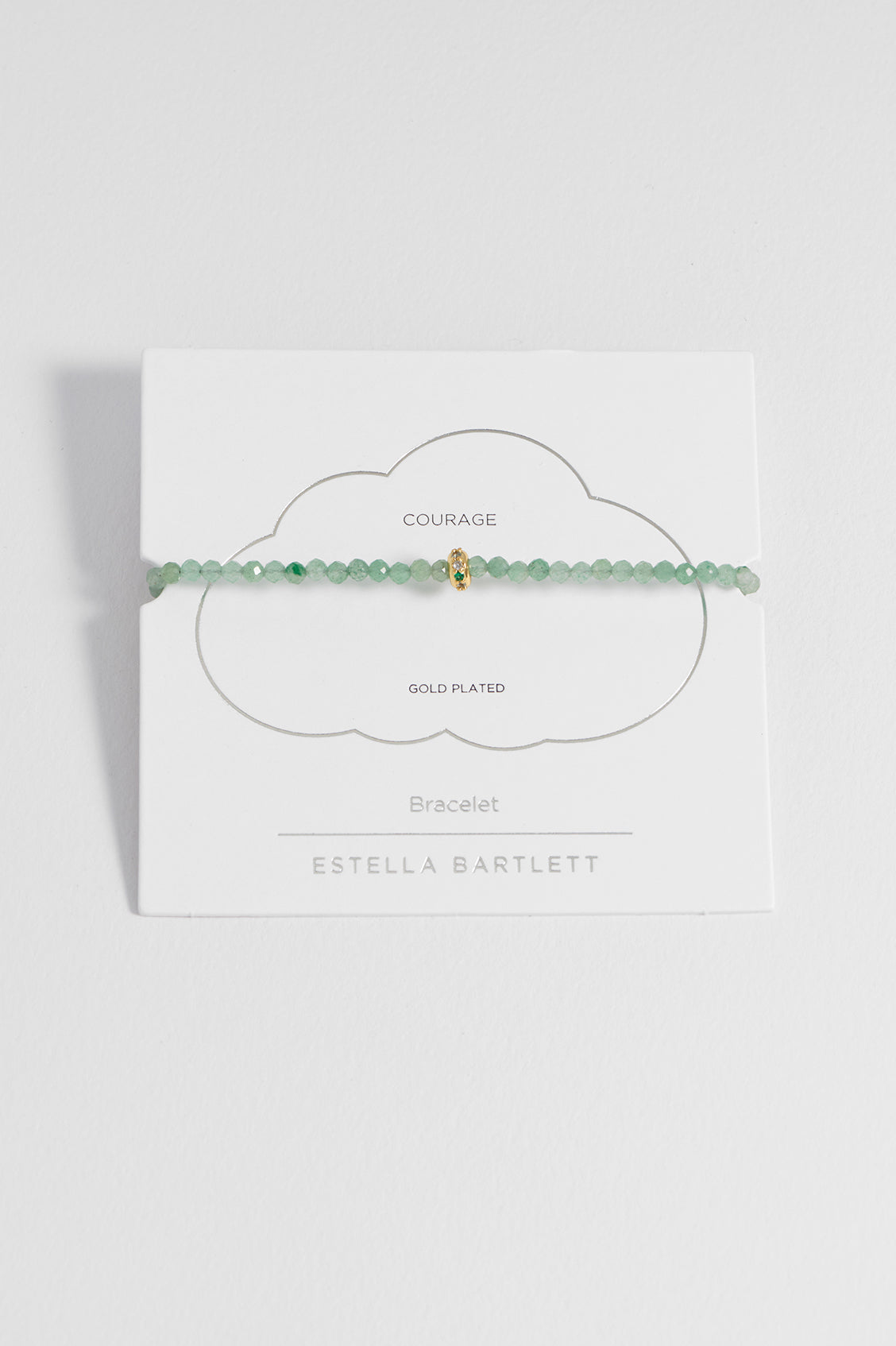 Green Aventurine CZ Disc Amelia Bracelet