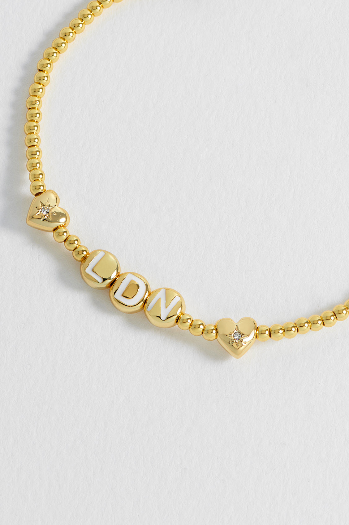 London Letter Bead Bracelet