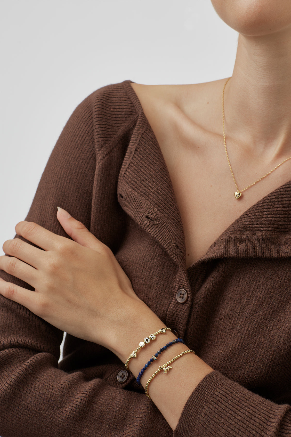 Lapis Lazuli CZ Disc Amelia Bracelet