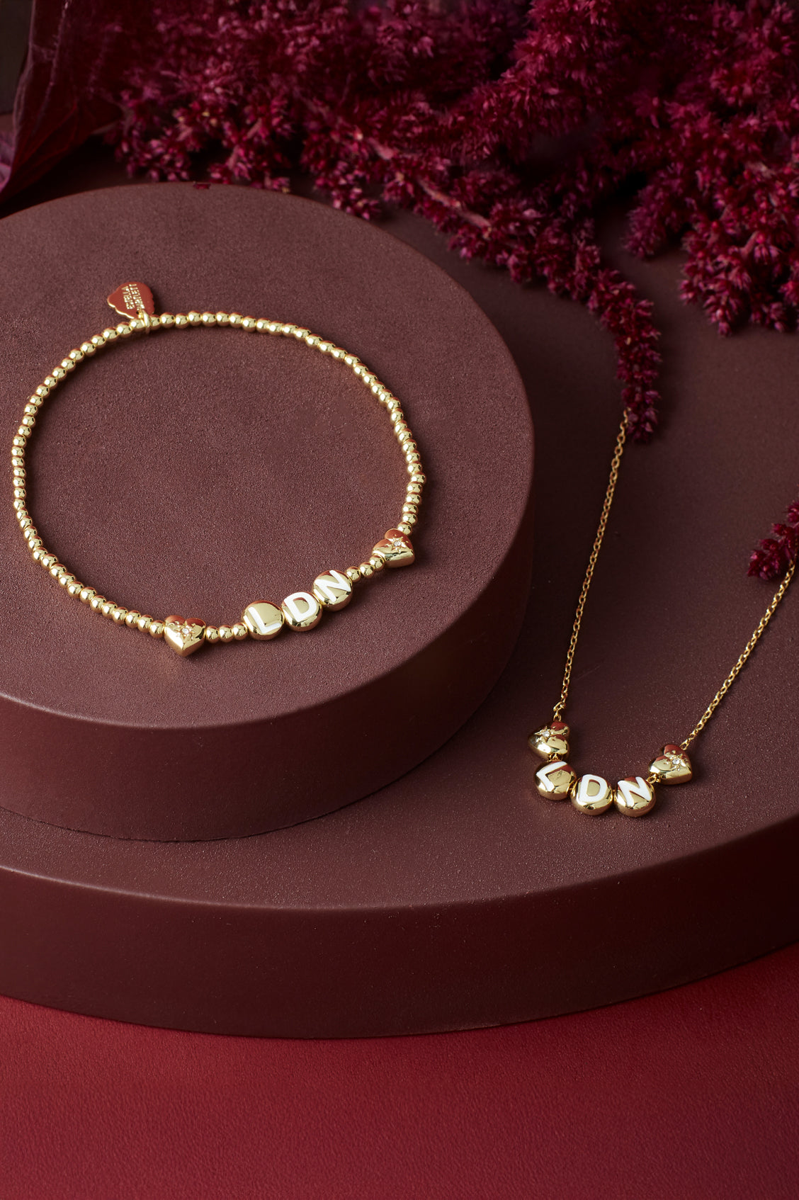 London Letter Bead Bracelet