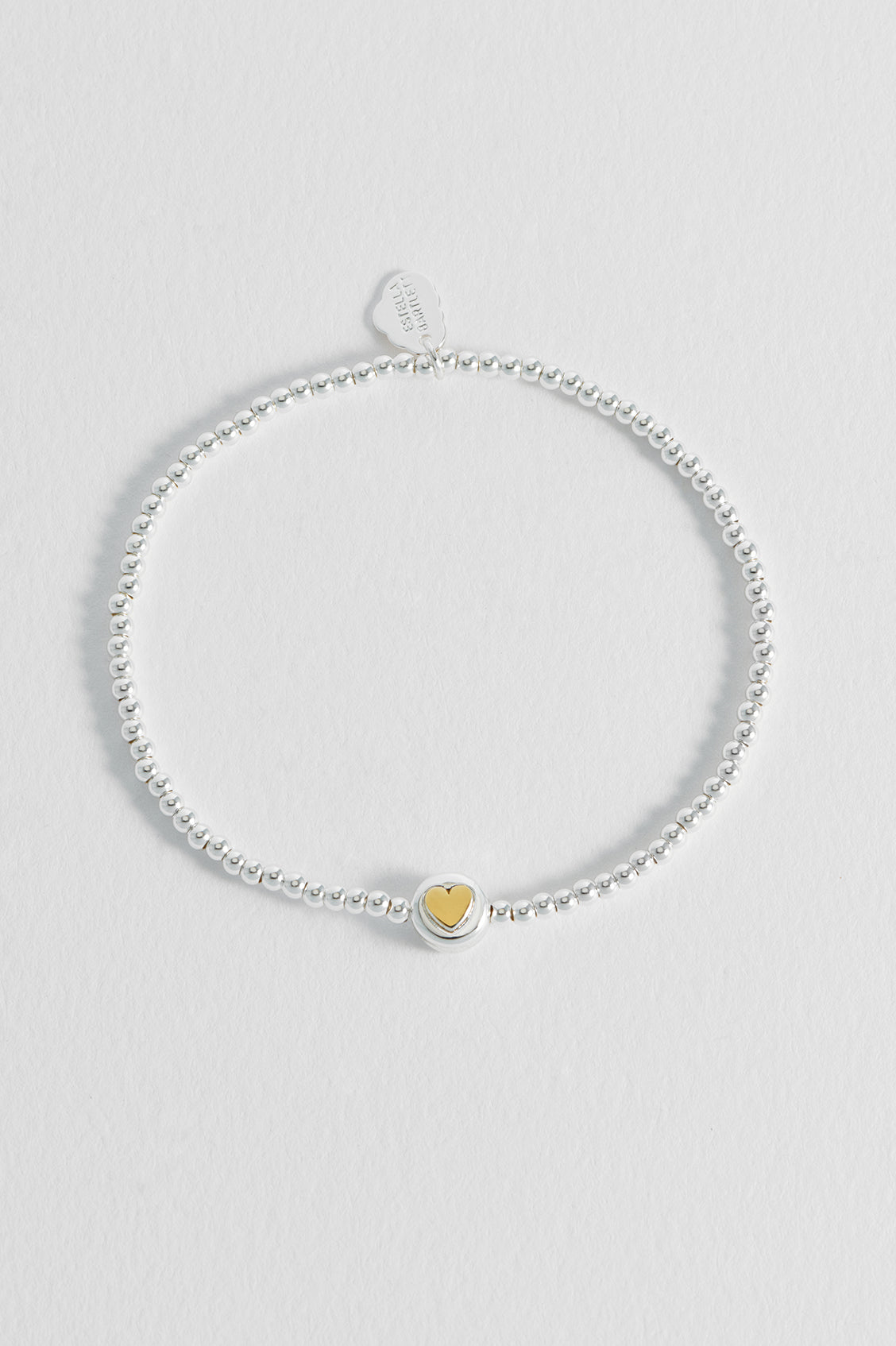Heart Disc Bead Bracelet