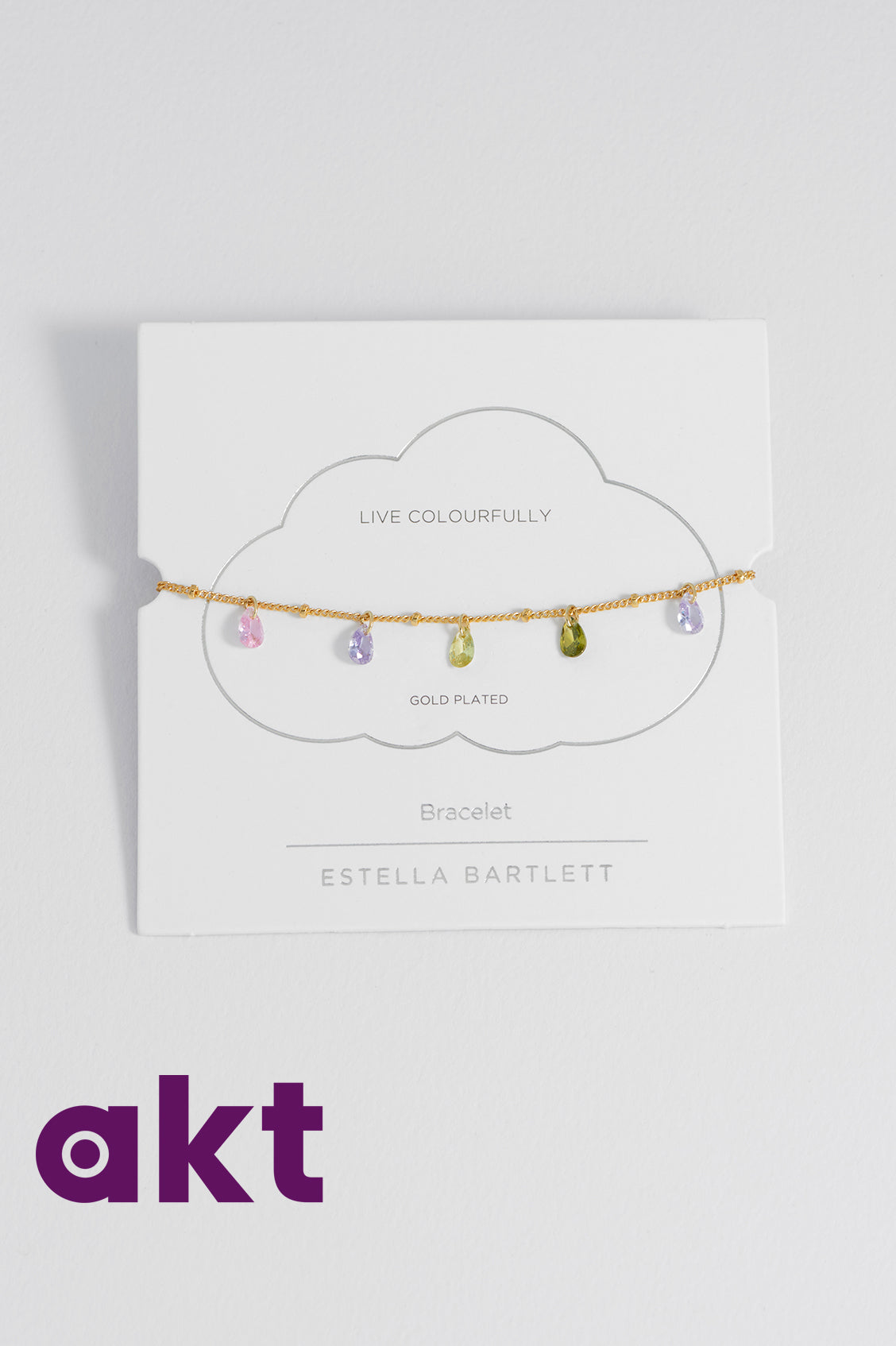 Multi CZ Pear Drop Bracelet