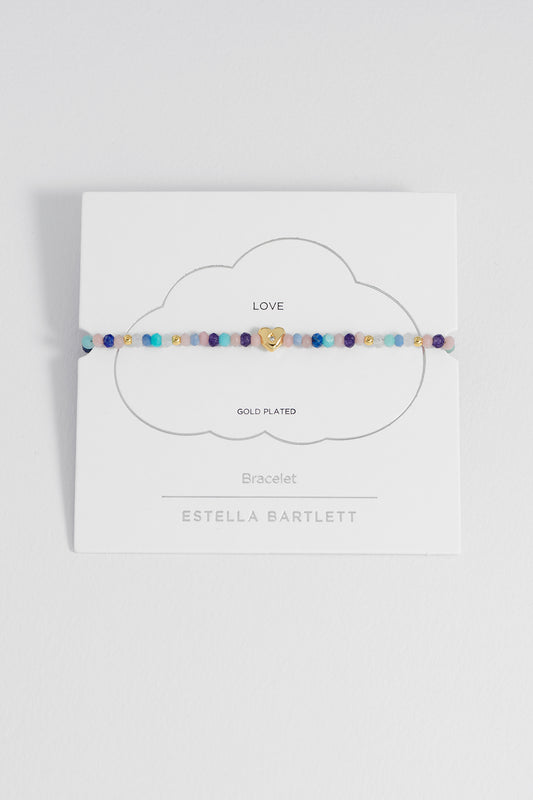 Pastel Gemstone CZ Heart Amelia Bracelet