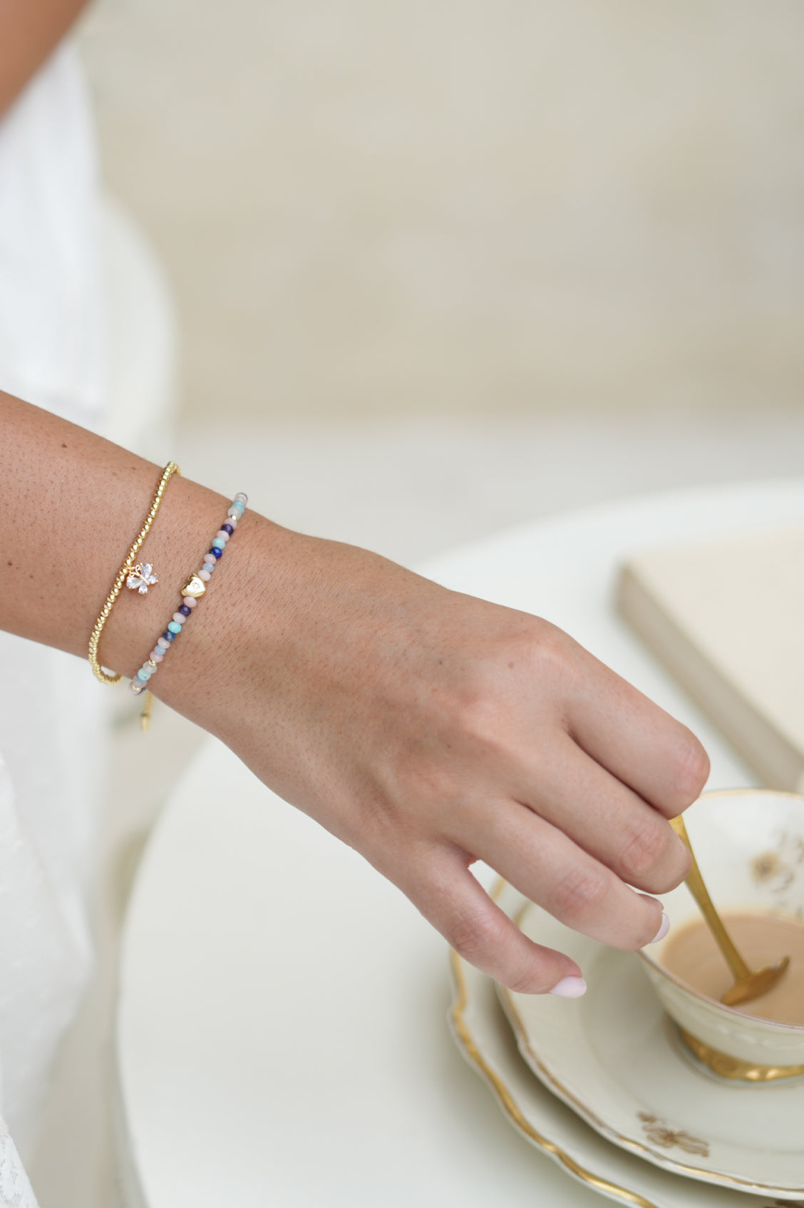 Lilac CZ Butterfly Sienna Bracelet