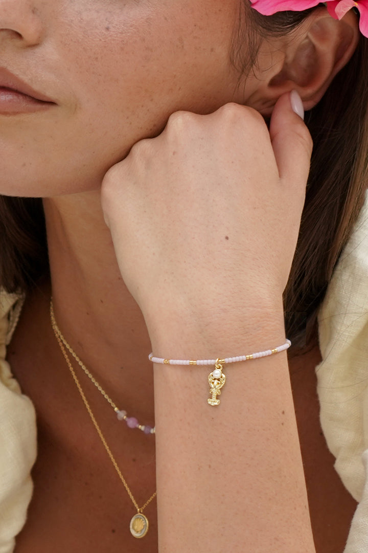 Lobster Louise Bracelet With Pearl