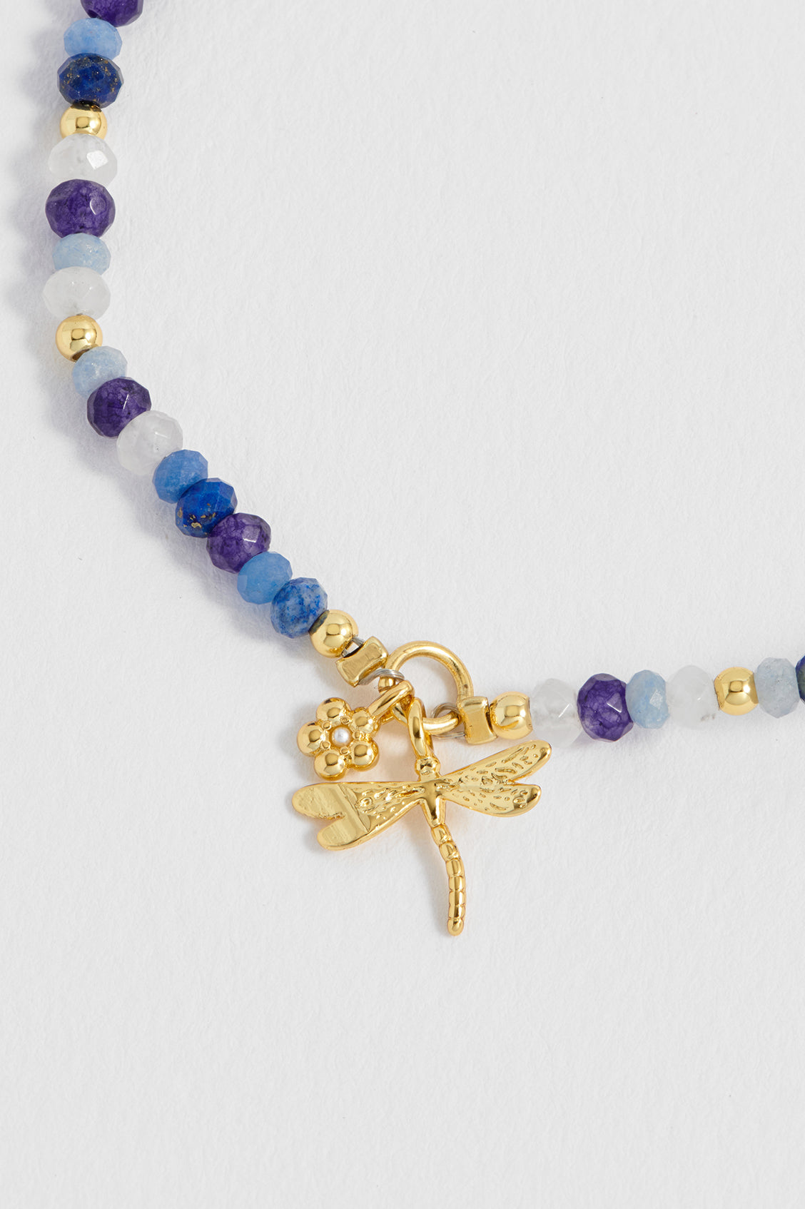 Flower and Dragonfly Amelia Bracelet