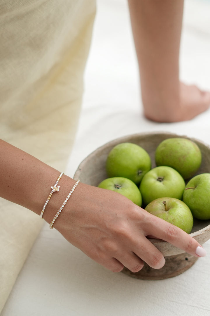 Mixed Metal Butterfly Sienna Bracelet