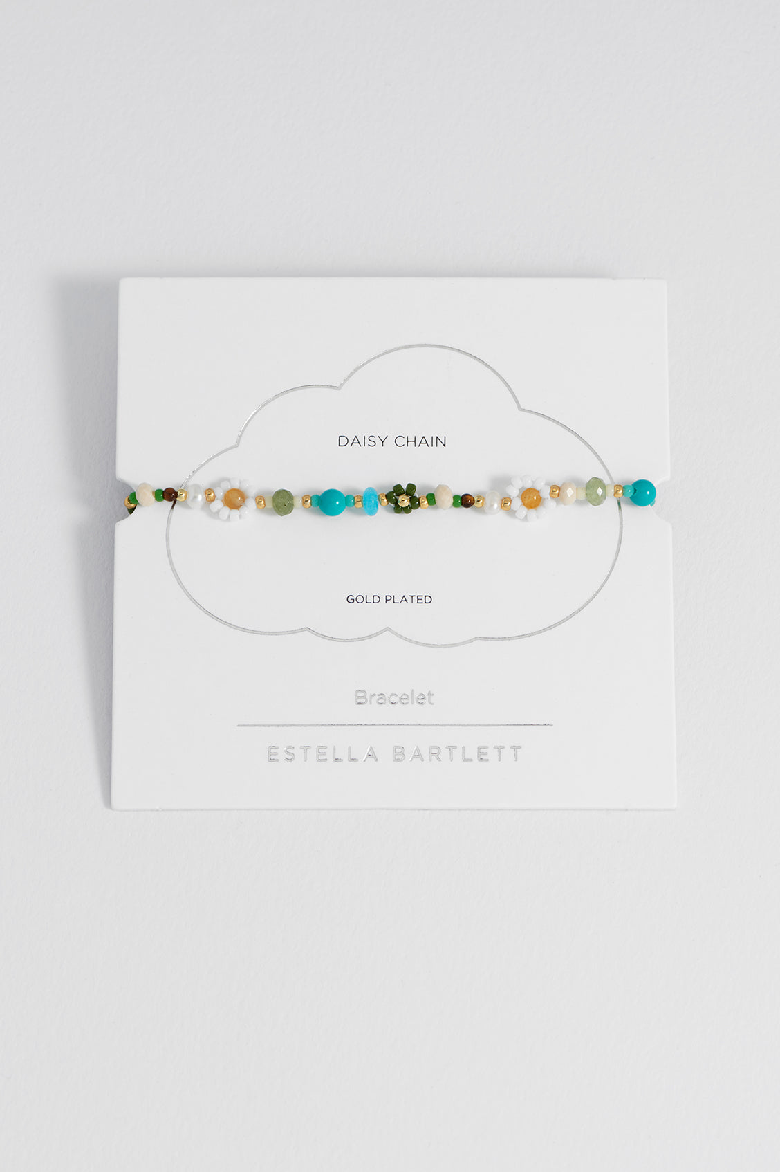 Green Beaded Flower Bracelet