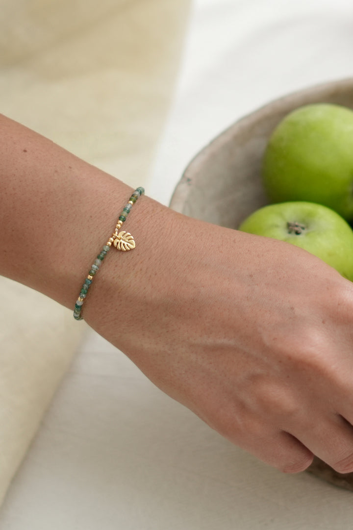Monstera Leaf Amelia Bracelet