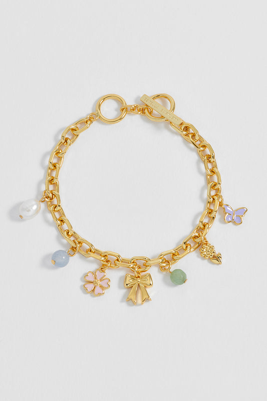 Pastel Charm T-Bar Bracelet